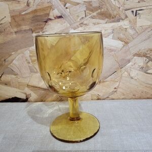 Amber Goblet Glass